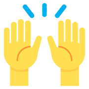 🙌 Emoji zwei erhobene Handflächen Twitter Twemoji 12.1.3.