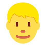 👱 Emoji Pessoa: Cabelo Louro na Twitter Twemoji 12.1.3.