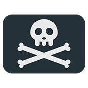 🏴‍☠️ Emoji Bandera Pirata en Twitter Twemoji 12.1.3.