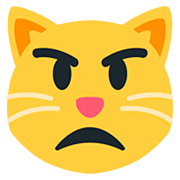 Emoji 😾 Gatto Imbronciato su Twitter Twemoji 12.1.3.
