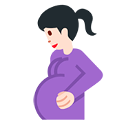 🤰🏻 Emoji Mujer Embarazada: Tono De Piel Claro en Twitter Twemoji 12.1.3.
