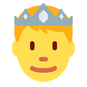 🤴 Emoji Príncipe en Twitter Twemoji 12.1.3.