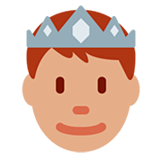 🤴🏽 Emoji Príncipe: Tono De Piel Medio en Twitter Twemoji 12.1.3.