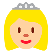 Emoji 👸🏼 Principessa: Carnagione Abbastanza Chiara su Twitter Twemoji 12.1.3.