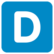 Emoji 🇩 Lettera simbolo indicatore regionale D su Twitter Twemoji 12.1.3.