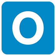 Emoji 🇴 Lettera simbolo indicatore regionale O su Twitter Twemoji 12.1.3.