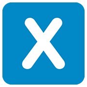 🇽 Emoji Indicador regional símbolo letra X en Twitter Twemoji 12.1.3.