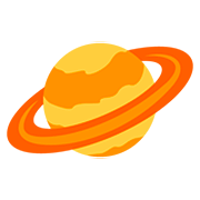 🪐 Emoji Planeta Com Anéis na Twitter Twemoji 12.1.3.