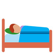 🛌🏽 Emoji im Bett liegende Person: mittlere Hautfarbe Twitter Twemoji 12.1.3.