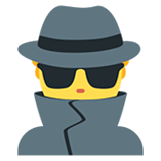 Emoji 🕵️ Detective su Twitter Twemoji 12.1.3.