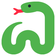 Emoji 🐍 Serpente su Twitter Twemoji 12.1.3.