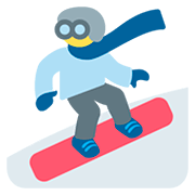 Emoji 🏂 Persona Sullo Snowboard su Twitter Twemoji 12.1.3.