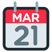 📆 Emoji Calendario Recortable en Twitter Twemoji 12.1.3.