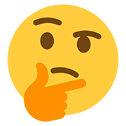 Emoji 🤔 Faccina Concentrata su Twitter Twemoji 12.1.3.