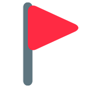 🚩 Emoji Bandera Triangular en Twitter Twemoji 12.1.3.