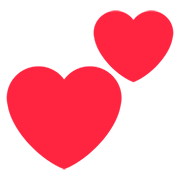 💕 Emoji Dois Corações na Twitter Twemoji 12.1.3.