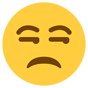 😒 Emoji Rosto Aborrecido na Twitter Twemoji 12.1.3.