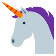 Emoji 🦄 Unicorno su Twitter Twemoji 12.1.3.