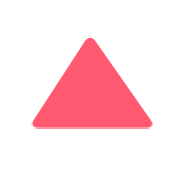 Emoji 🔺 Triangolo Rosso Con Punta Verso L’alto su Twitter Twemoji 12.1.3.