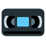 Emoji 📼 Videocassetta su Twitter Twemoji 12.1.3.