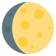 🌔 Emoji Lua Crescente Convexa na Twitter Twemoji 12.1.3.