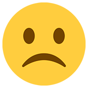 Emoji ☹️ Faccina Imbronciata su Twitter Twemoji 12.1.3.