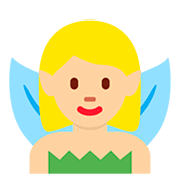 🧚🏼‍♀️ Emoji Hada Mujer: Tono De Piel Claro Medio en Twitter Twemoji 12.1.3.