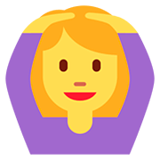 🙆‍♀️ Emoji Frau mit Händen auf dem Kopf Twitter Twemoji 12.1.3.