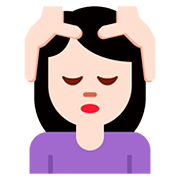 Emoji 💆🏻‍♀️ Donna Che Riceve Un Massaggio: Carnagione Chiara su Twitter Twemoji 12.1.3.