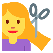 Emoji 💇‍♀️ Taglio Di Capelli Per Donna su Twitter Twemoji 12.1.3.