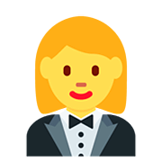 Emoji 🤵‍♀️ Donna In Smoking su Twitter Twemoji 12.1.3.