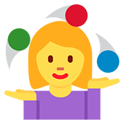 Emoji 🤹‍♀️ Giocoliere Donna su Twitter Twemoji 12.1.3.