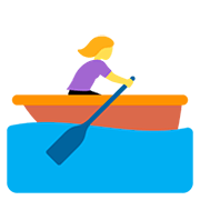 Emoji 🚣‍♀️ Donna In Barca A Remi su Twitter Twemoji 12.1.3.