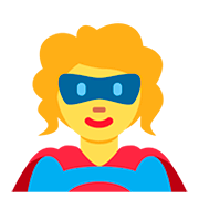 🦸‍♀️ Emoji Superheroína en Twitter Twemoji 12.1.3.