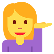 💁‍♀️ Emoji Mulher Com A Palma Virada Para Cima na Twitter Twemoji 12.1.3.