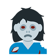 Emoji 🧟‍♀️ Zombie Donna su Twitter Twemoji 12.1.3.
