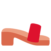 Emoji 👡 Sandalo Da Donna su Twitter Twemoji 12.1.3.