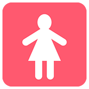 Émoji 🚺 Symbole Toilettes Femmes sur Twitter Twemoji 12.1.3.