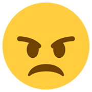 Emoji 😠 Faccina Arrabbiata su Twitter Twemoji 12.1.