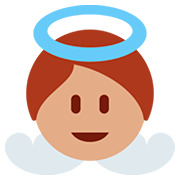 Emoji 👼🏽 Angioletto: Carnagione Olivastra su Twitter Twemoji 12.1.