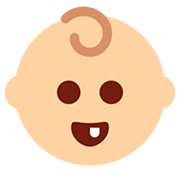 👶🏼 Emoji Baby: mittelhelle Hautfarbe Twitter Twemoji 12.1.