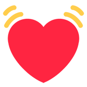 💓 Emoji Corazón Latiendo en Twitter Twemoji 12.1.