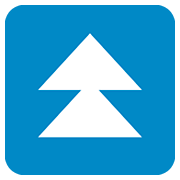⏫ Emoji Triángulo Doble Hacia Arriba en Twitter Twemoji 12.1.