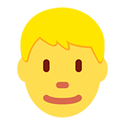 👱‍♂️ Emoji Homem: Cabelo Loiro na Twitter Twemoji 12.1.