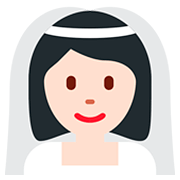 Emoji 👰🏻 Persona Con Velo: Carnagione Chiara su Twitter Twemoji 12.1.