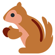 🐿️ Emoji Streifenhörnchen Twitter Twemoji 12.1.