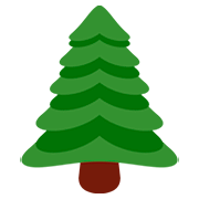 🌲 Emoji árbol De Hoja Perenne en Twitter Twemoji 12.1.