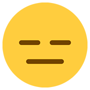 Emoji 😑 Faccina Inespressiva su Twitter Twemoji 12.1.