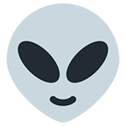 Émoji 👽 Alien sur Twitter Twemoji 12.1.