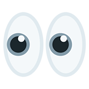 Emoji 👀 Occhi su Twitter Twemoji 12.1.